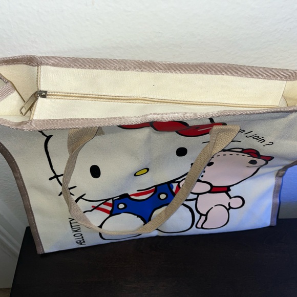 Hello Kitty Canvas Tote Bag – Cute & Spacious Shoulder Bag - Picture 5 of 6